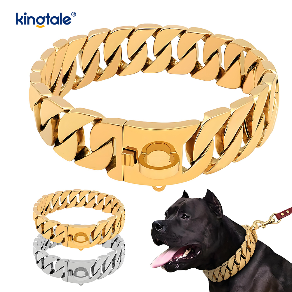 Vergoldete Hundekette
