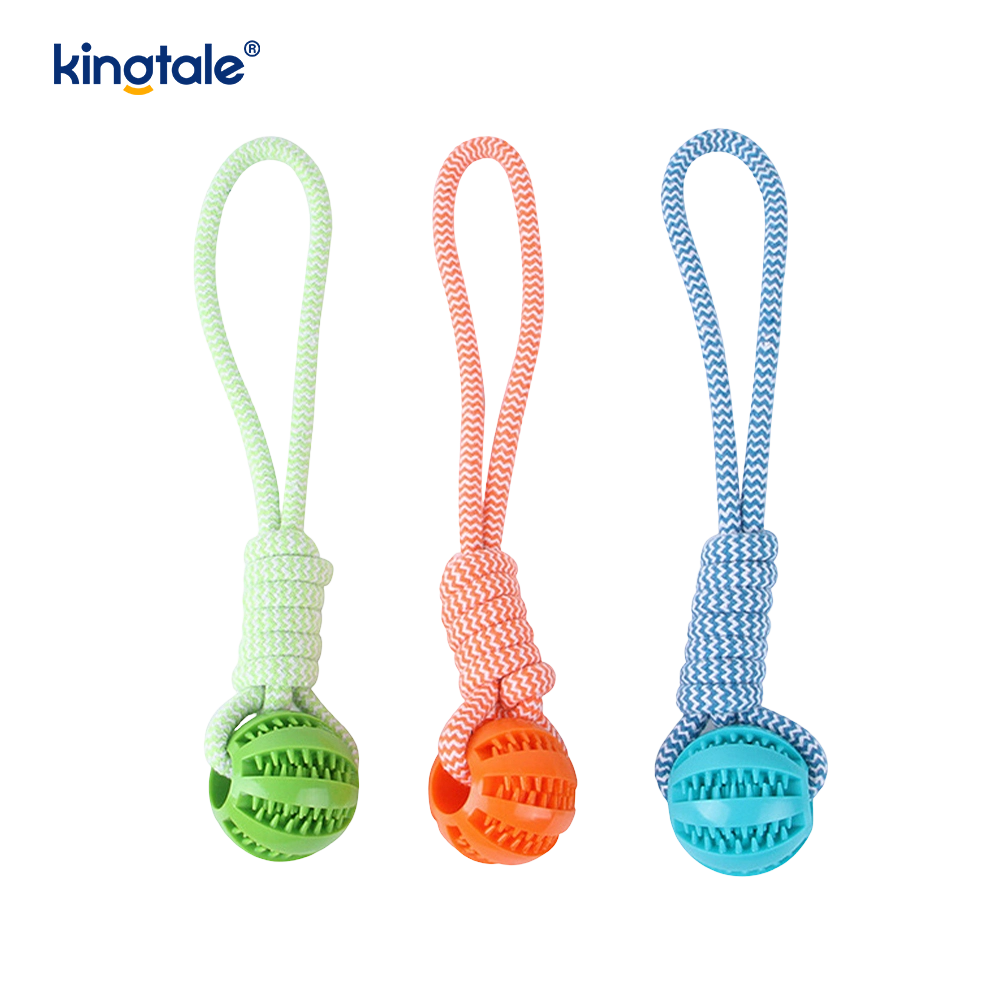 Hundespielzeug, herausziehbarer, kaubarer Leckerbissenball aus Gummi für den Innen- und Außenbereich