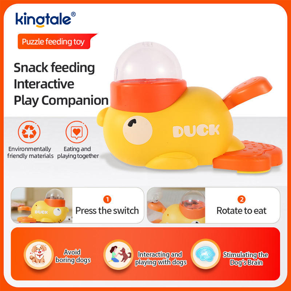 Little Yellow Duck Pet Feeder Interaktives Hundespielzeug, Futterpuzzle, Slow Feeder