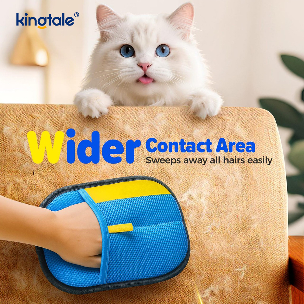 Handschuh zur Tierhaarentfernung für Katzen und Hunde Neu Pro Fünf-Finger-Handschuhe zur elektrostatischen Tierhaarentfernung