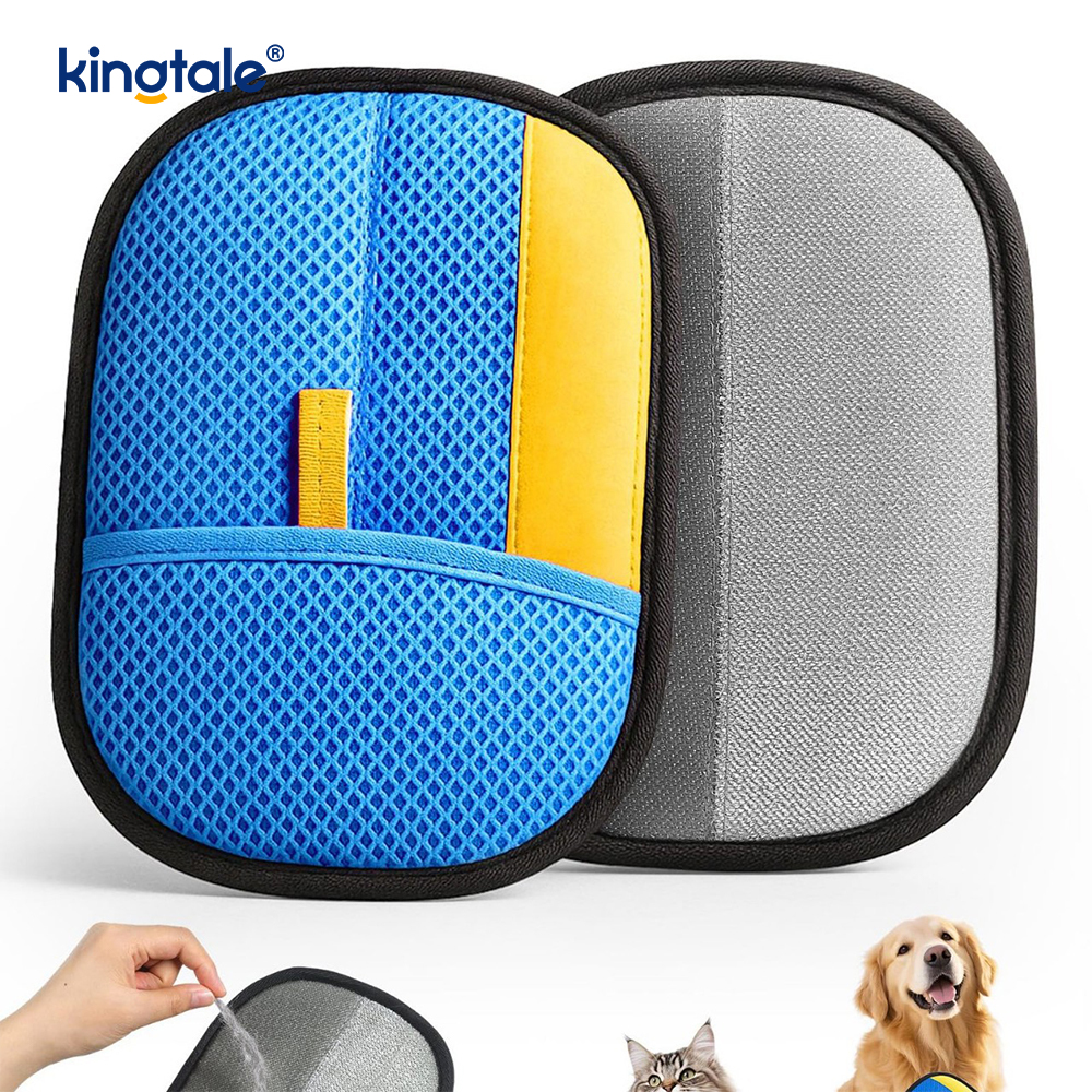 Handschuh zur Tierhaarentfernung für Katzen und Hunde Neu Pro Fünf-Finger-Handschuhe zur elektrostatischen Tierhaarentfernung