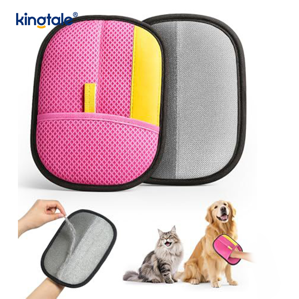 Handschuh zur Tierhaarentfernung für Katzen und Hunde Neu Pro Fünf-Finger-Handschuhe zur elektrostatischen Tierhaarentfernung