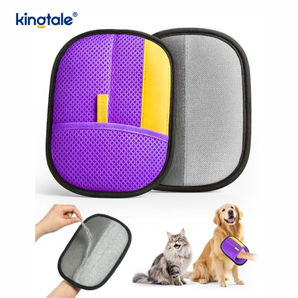 Handschuh zur Tierhaarentfernung für Katzen und Hunde Neu Pro Fünf-Finger-Handschuhe zur elektrostatischen Tierhaarentfernung