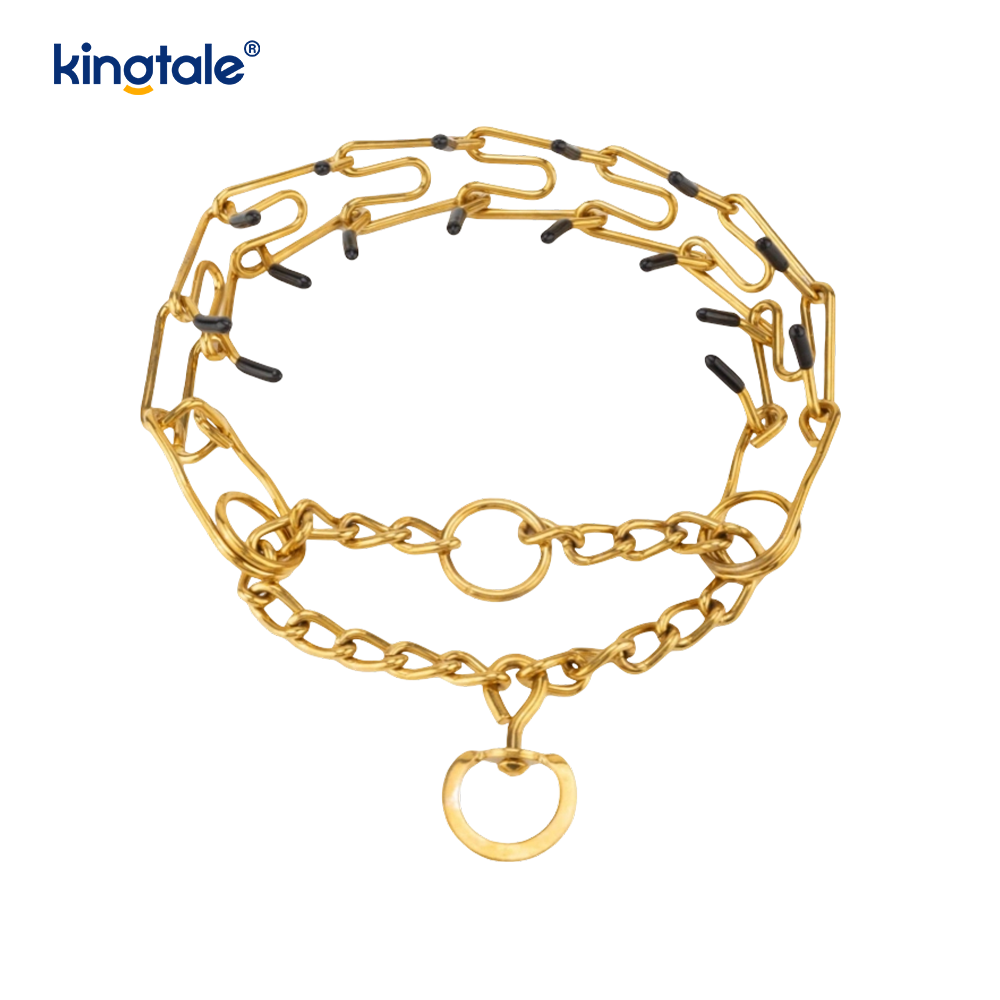 Pet Pinch Choke Collars Hundehalsband aus Karbonstahl mit Metallzinken