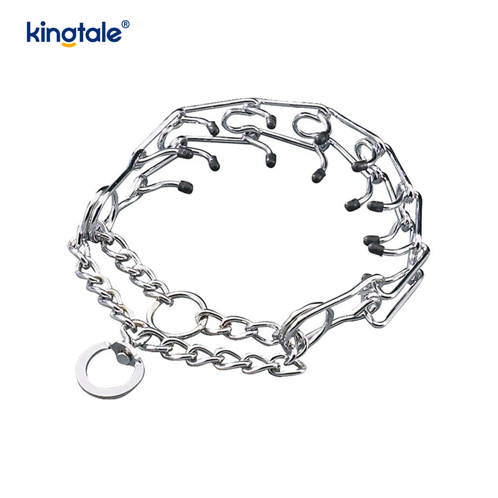 Pet Pinch Choke Collars Hundehalsband aus Karbonstahl mit Metallzinken