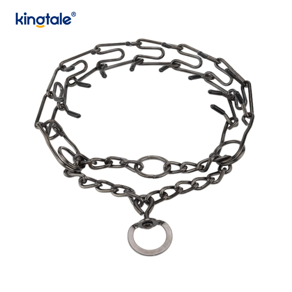 Pet Pinch Choke Collars Hundehalsband aus Karbonstahl mit Metallzinken