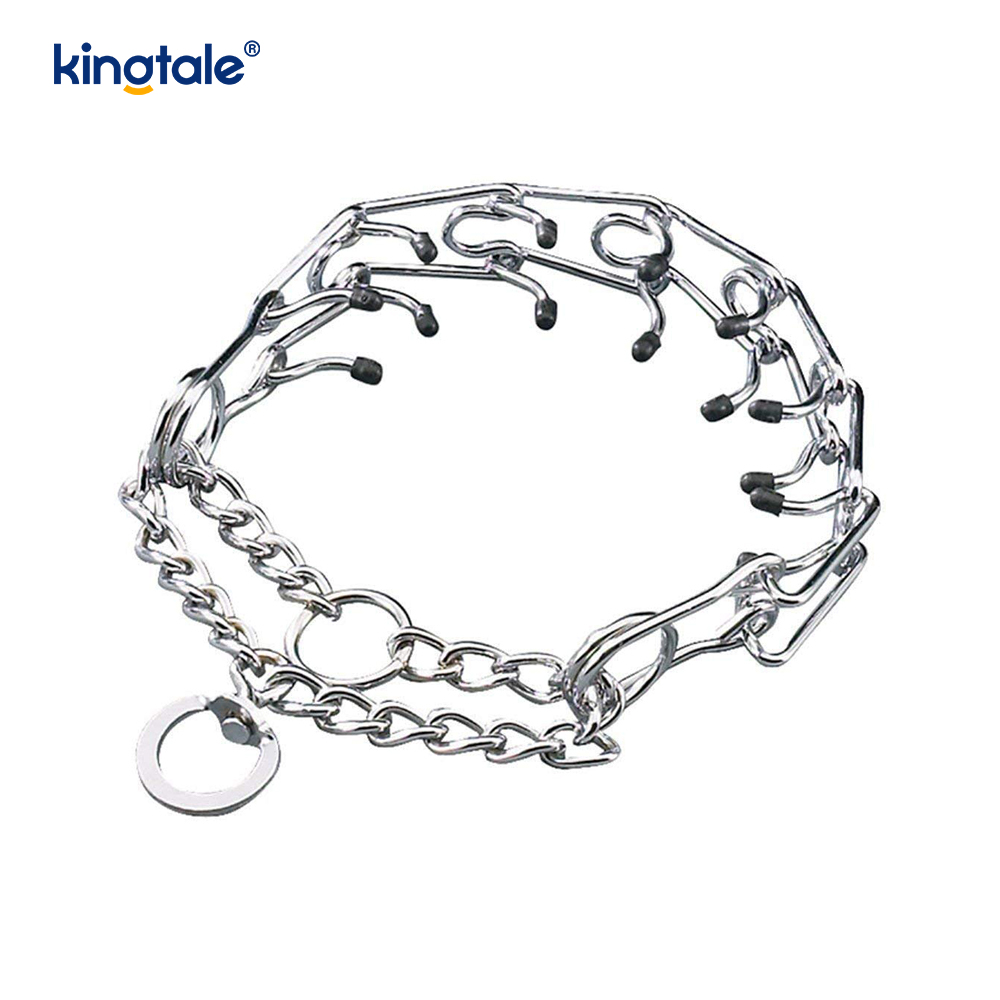 Pet Pinch Choke Collars Hundehalsband aus Karbonstahl mit Metallzinken
