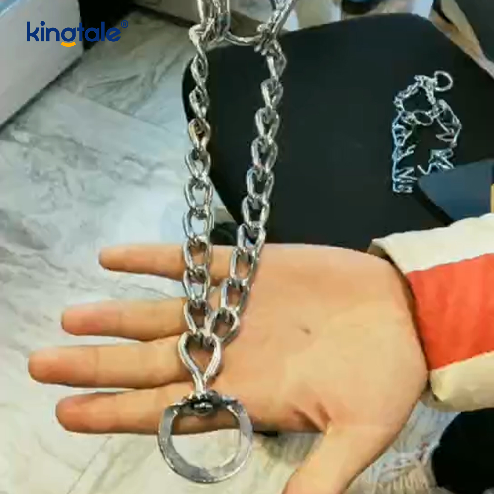 Pet Pinch Choke Collars Hundehalsband aus Karbonstahl mit Metallzinken