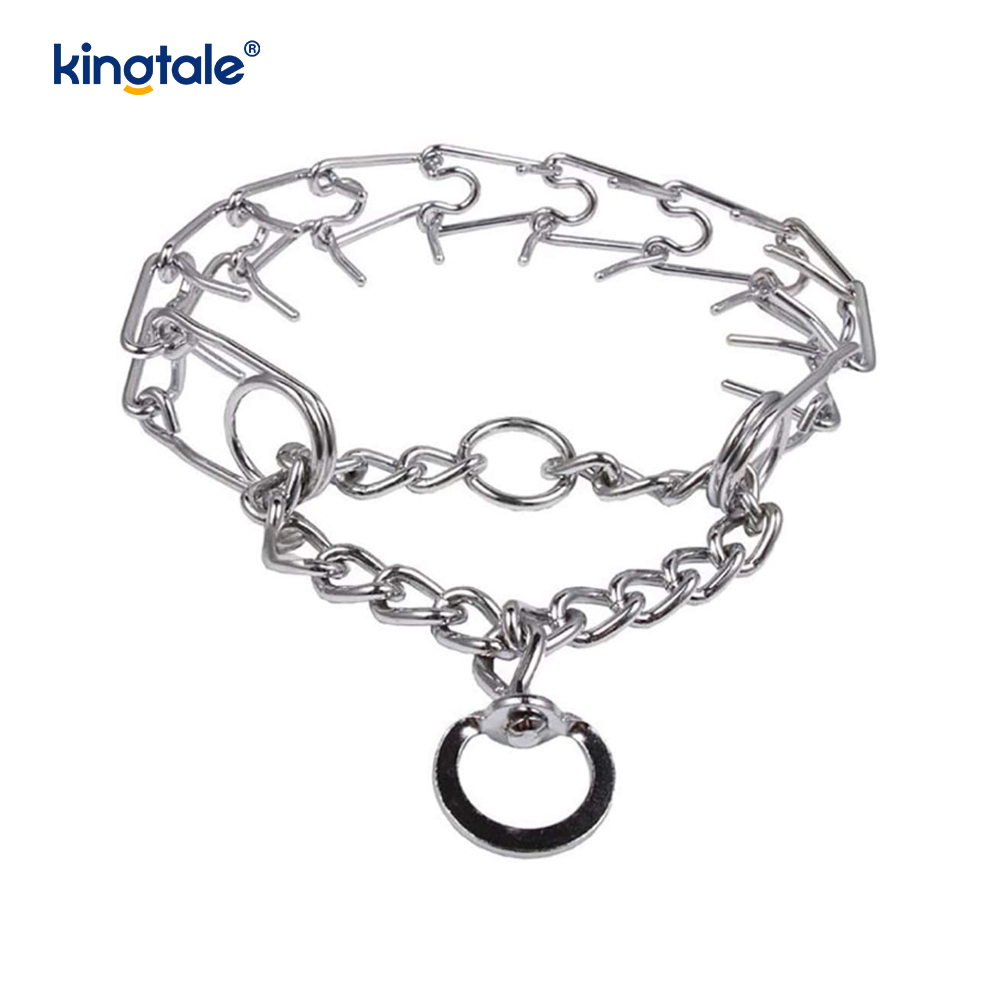 Pet Pinch Choke Collars Hundehalsband aus Karbonstahl mit Metallzinken