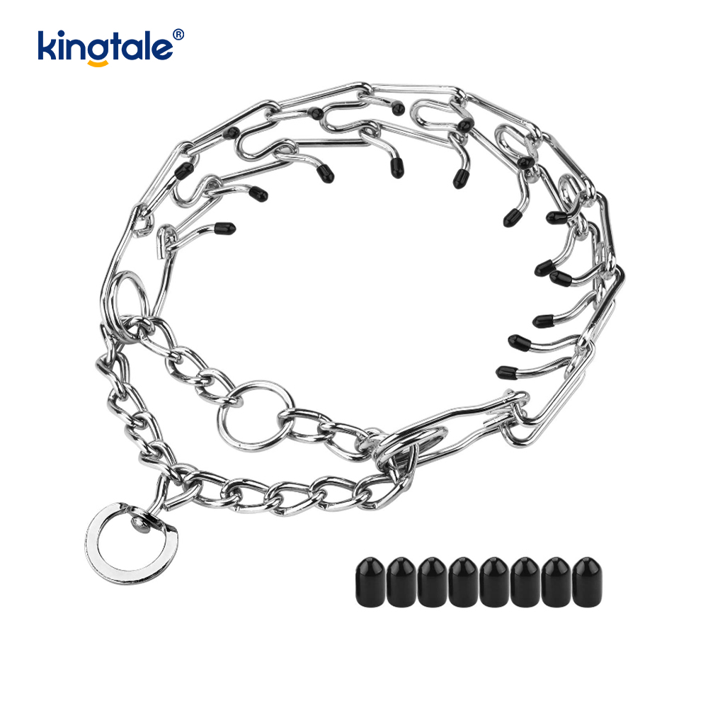 Pet Pinch Choke Collars Hundehalsband aus Karbonstahl mit Metallzinken
