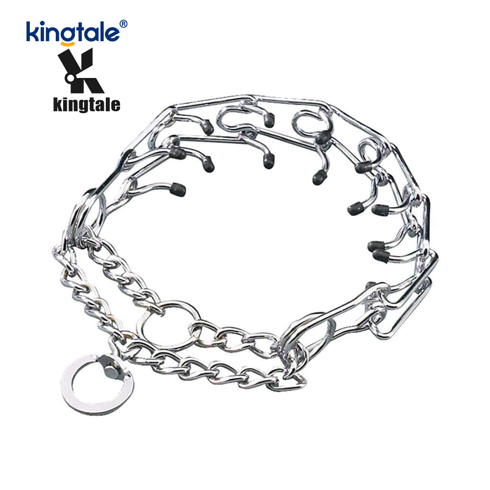 Pet Pinch Choke Collars Hundehalsband aus Karbonstahl mit Metallzinken