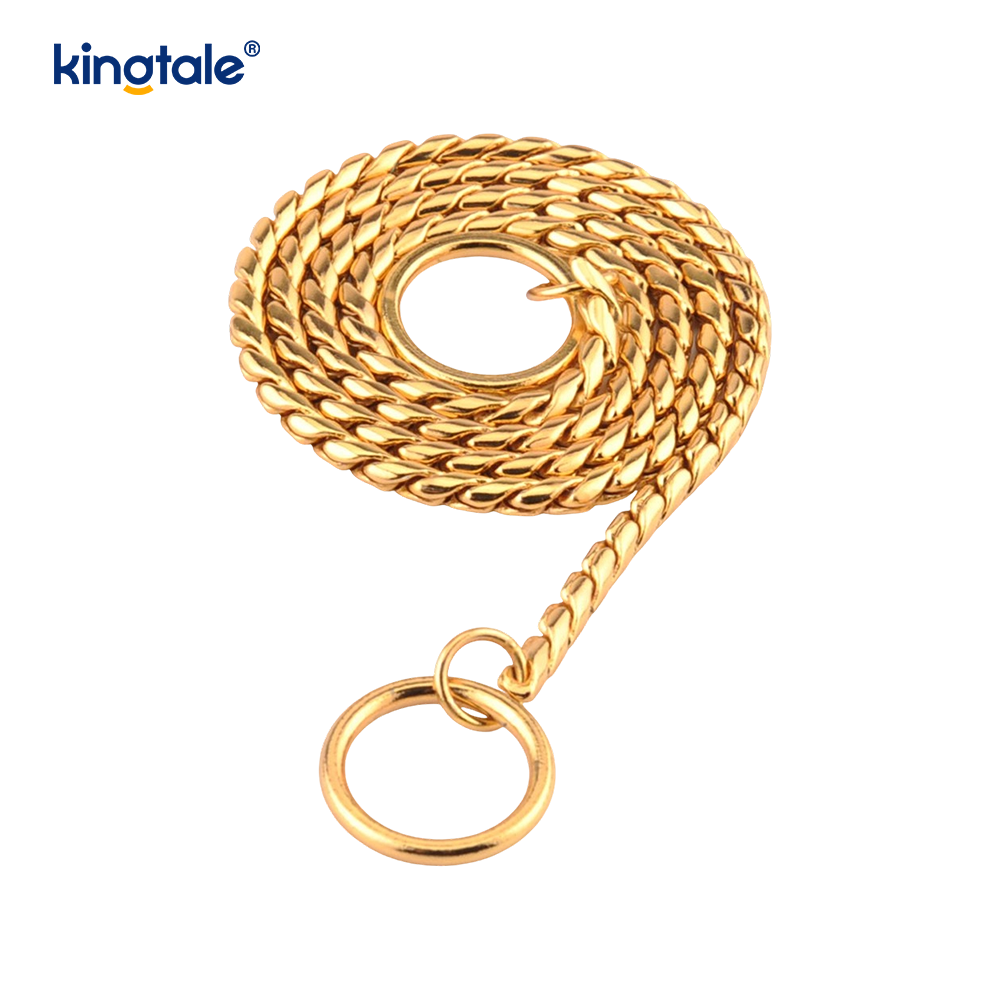 Schlangen-Hundekettenhalsband aus reinem Kupfermetall für kleine und mittelgroße Hunde