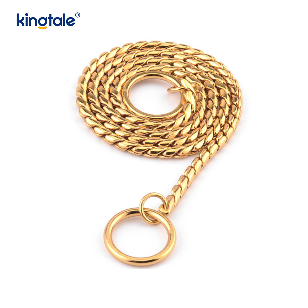Schlangen-Hundekettenhalsband aus reinem Kupfermetall für kleine und mittelgroße Hunde
