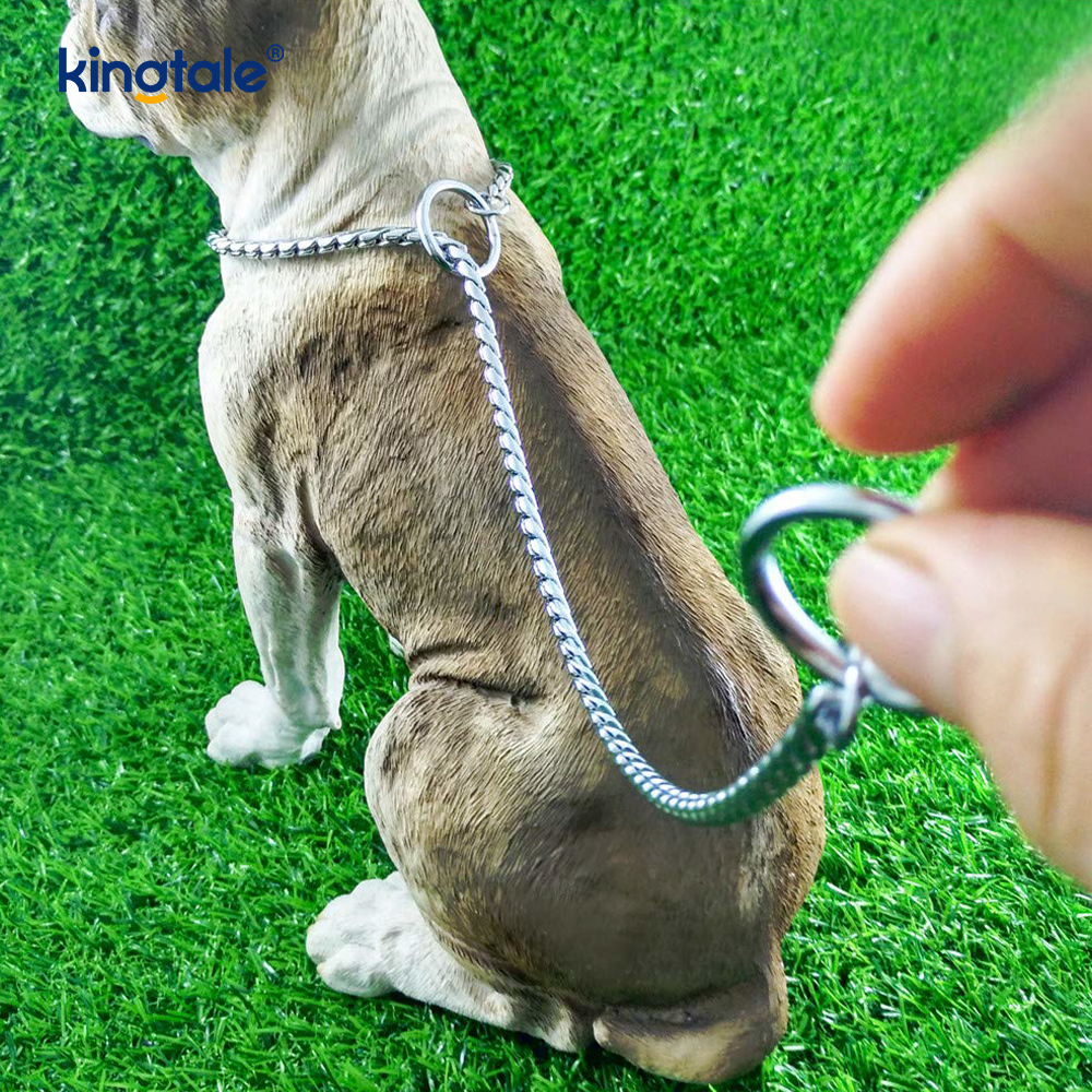 Schlangen-Hundekettenhalsband aus reinem Kupfermetall für kleine und mittelgroße Hunde