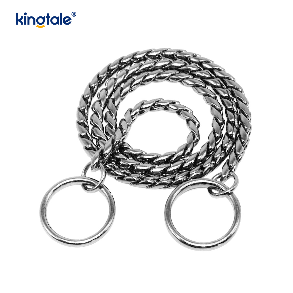Schlangen-Hundekettenhalsband aus reinem Kupfermetall für kleine und mittelgroße Hunde
