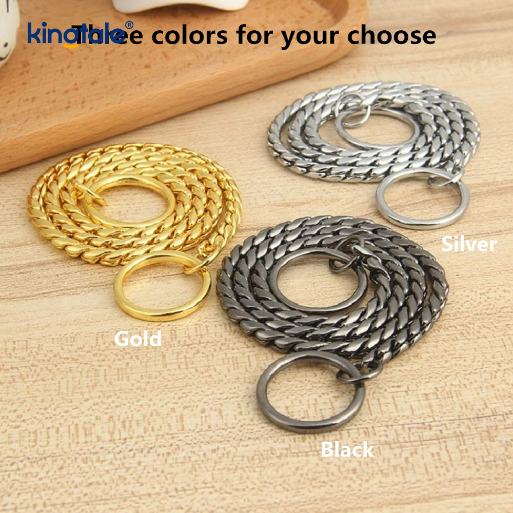 Schlangen-Hundekettenhalsband aus reinem Kupfermetall für kleine und mittelgroße Hunde