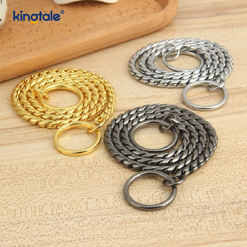 Schlangen-Hundekettenhalsband aus reinem Kupfermetall für kleine und mittelgroße Hunde