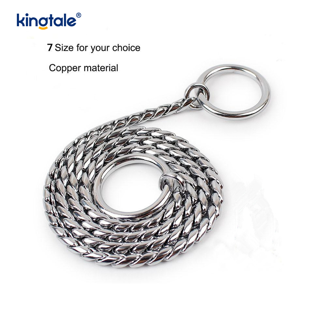 Schlangen-Hundekettenhalsband aus reinem Kupfermetall für kleine und mittelgroße Hunde