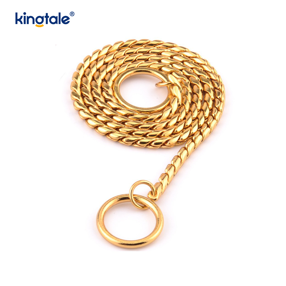 Schlangen-Hundekettenhalsband aus reinem Kupfermetall für kleine und mittelgroße Hunde