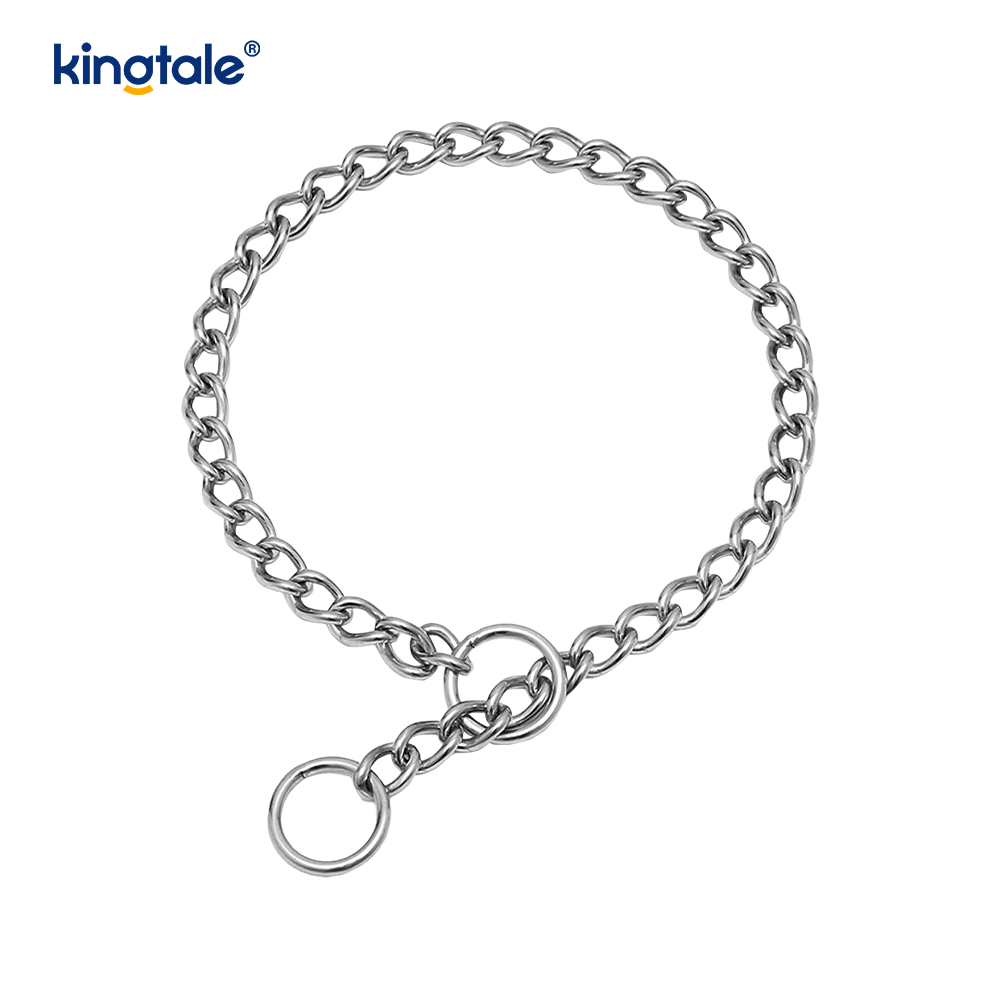 Metall-Trainingshalsband für Hunde, Slip-P-Kette, schwere Kette für Hunde