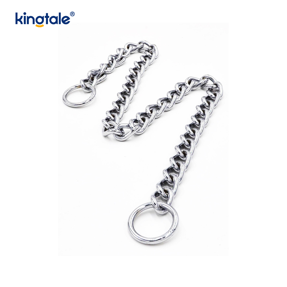 Metall-Trainingshalsband für Hunde, Slip-P-Kette, schwere Kette für Hunde