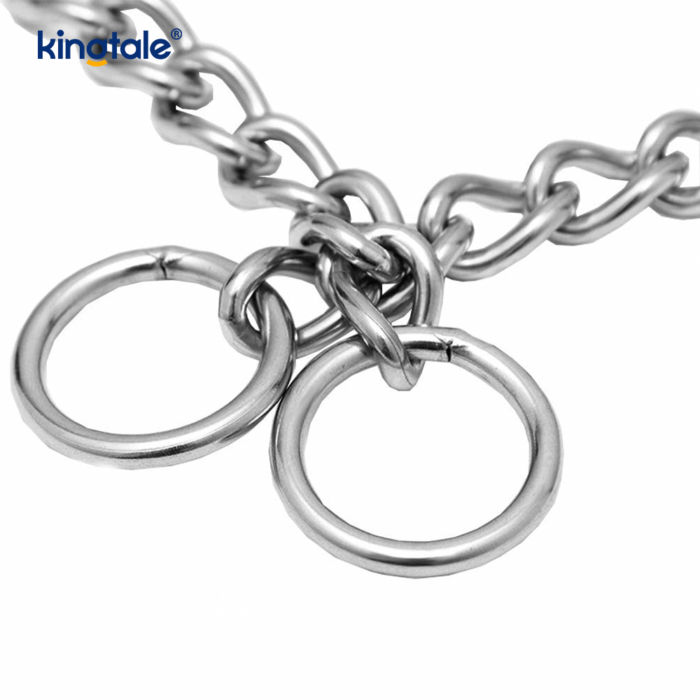 Metall-Trainingshalsband für Hunde, Slip-P-Kette, schwere Kette für Hunde