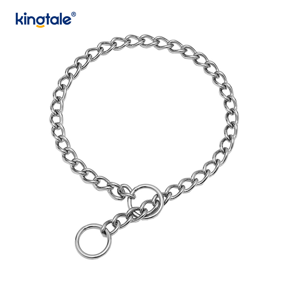 Metall-Trainingshalsband für Hunde, Slip-P-Kette, schwere Kette für Hunde