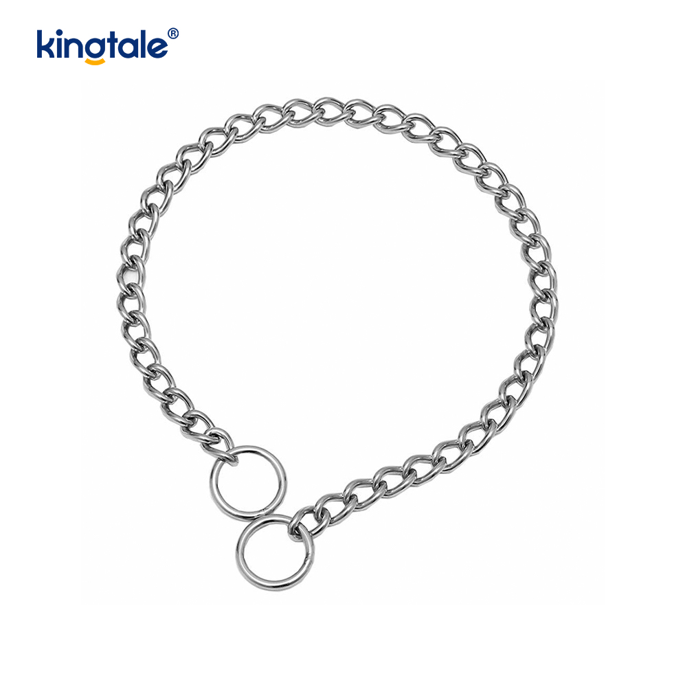 Metall-Trainingshalsband für Hunde, Slip-P-Kette, schwere Kette für Hunde