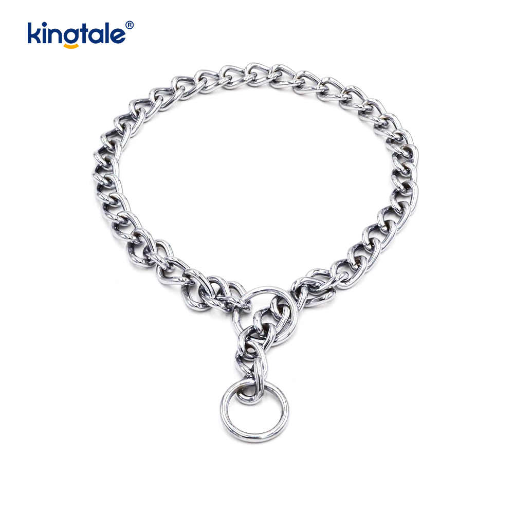 Metall-Trainingshalsband für Hunde, Slip-P-Kette, schwere Kette für Hunde