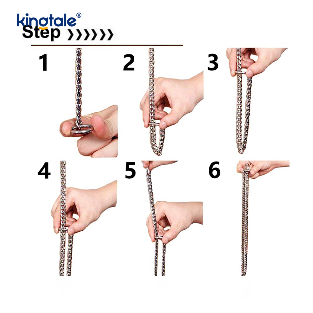 Metall-Trainingshalsband für Hunde, Slip-P-Kette, schwere Kette für Hunde