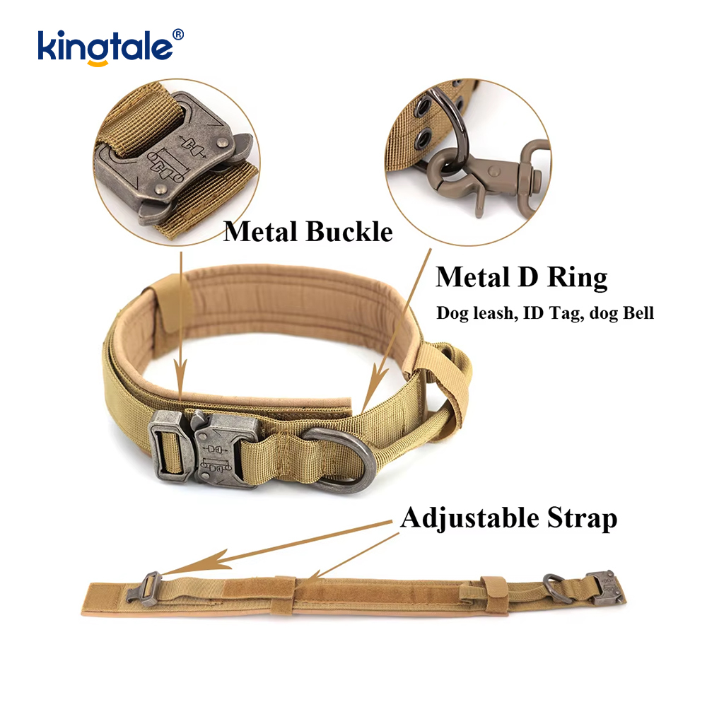 Metallschnallengürtel, Hundehalsband, strapazierfähig, Hundehalsband, robust