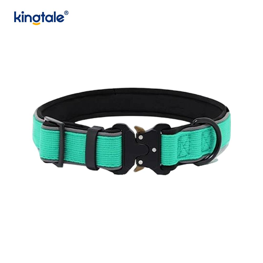 Schwere, verstellbare, reflektierende, taktische Hundehalsband-Schnalle für M-L-Hunde