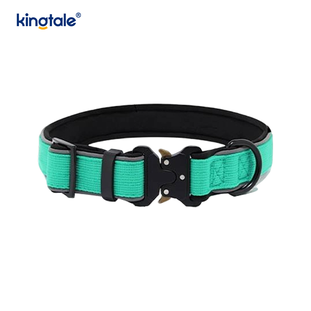 Schwere, verstellbare, reflektierende, taktische Hundehalsband-Schnalle für M-L-Hunde