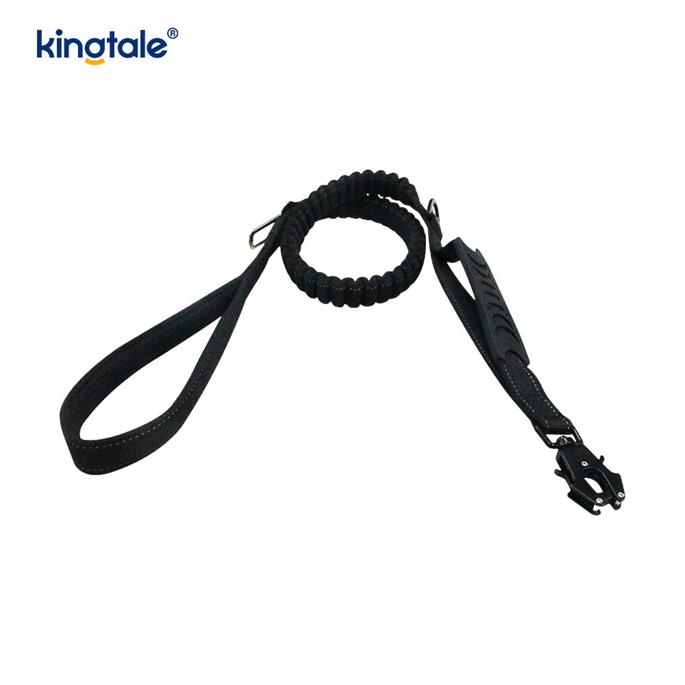 Reflektierendes, robustes taktisches Hundehalsband, kein Ziehen, Bungee-Leine
