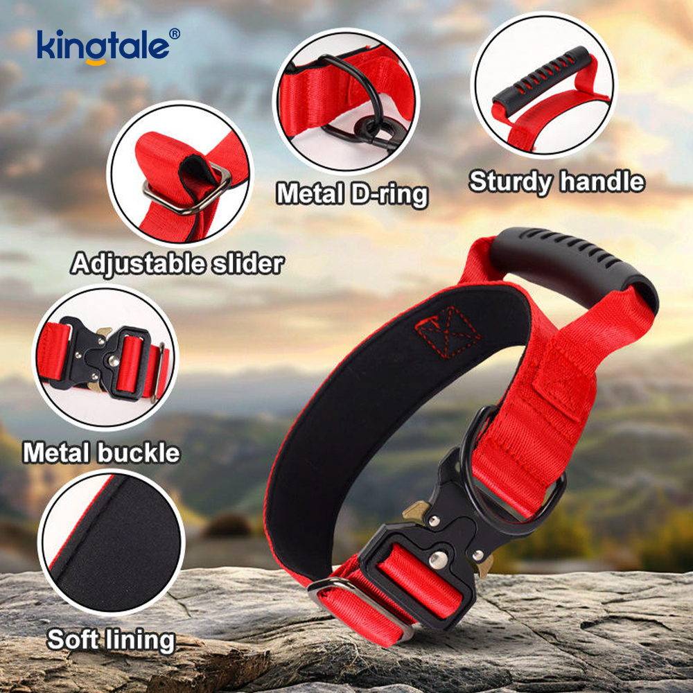 Taktisches Trainingshalsband mit Nylon-Kontrollgriff und Schnellverschluss