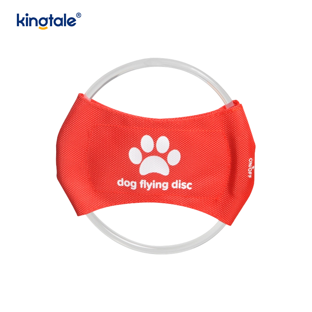 LED-aufladbares, leuchtendes Frisbee-Trainingsspielzeug für Hunde