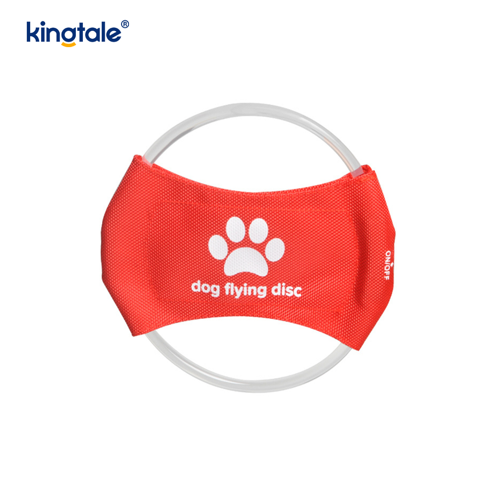 LED-aufladbares, leuchtendes Frisbee-Trainingsspielzeug für Hunde