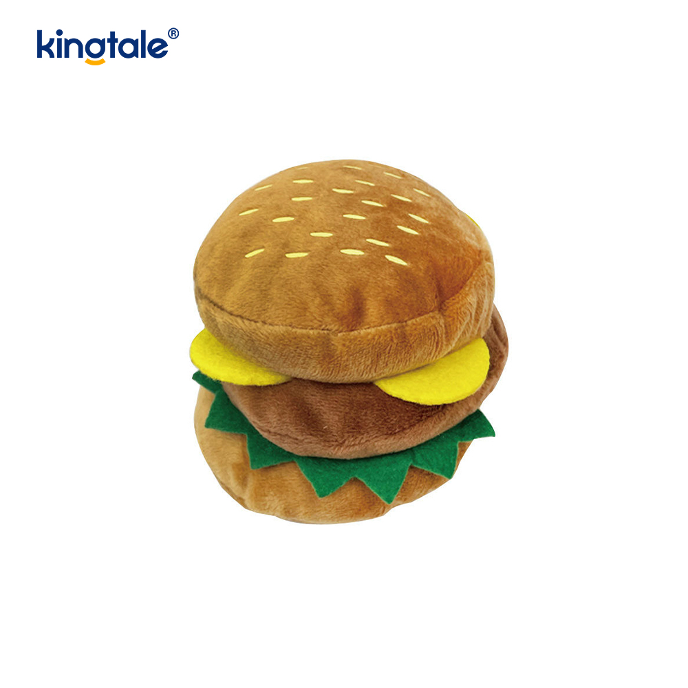 Essen schreiendes Spielzeug Hamburger, Pommes Frites, Hühnerbein für Katze und Hund