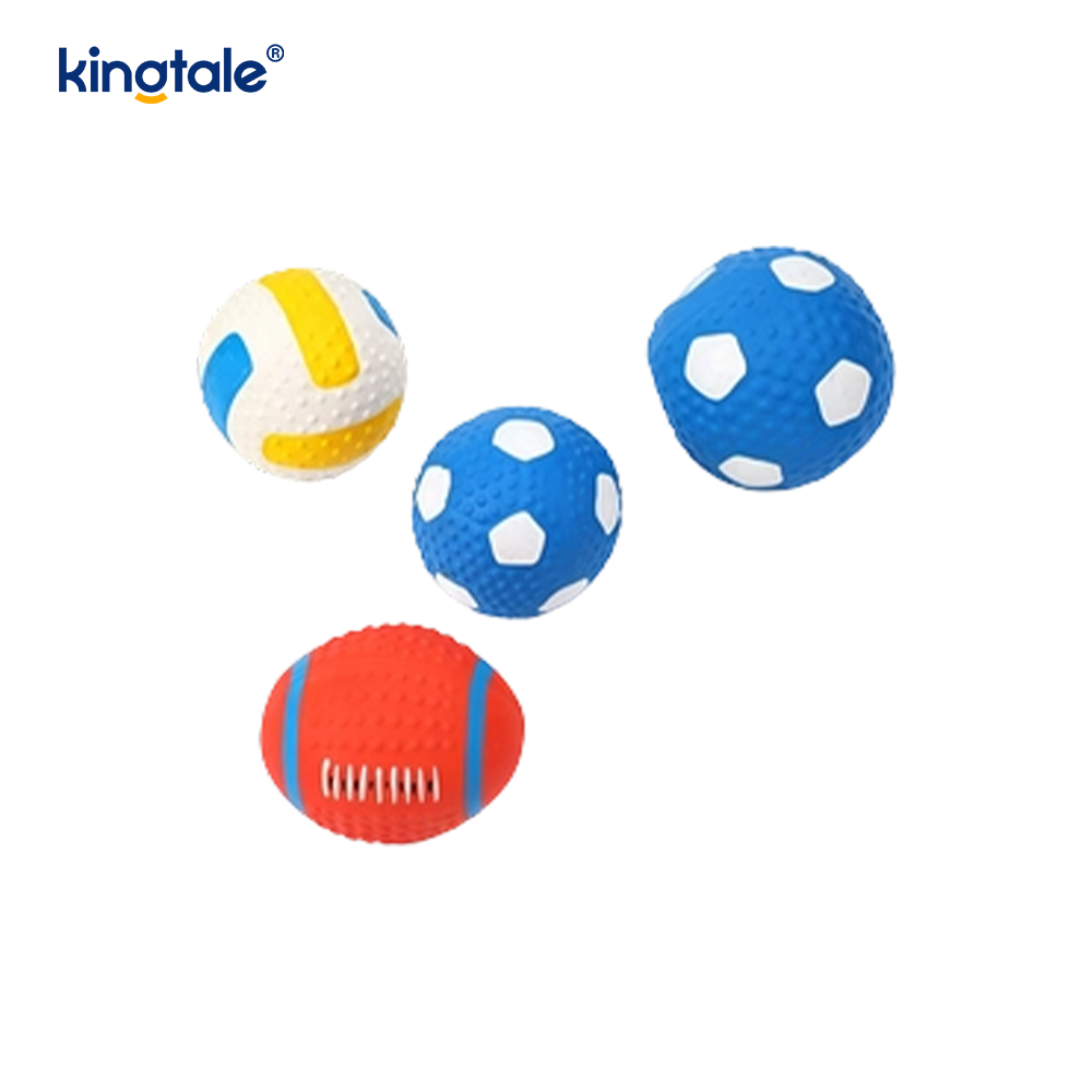 Latex-Quietschspielzeug für Haustiere (Fußball, Fußball, Volleyball)