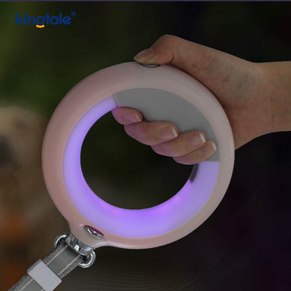 Ausziehbare Leine mit LED-Hundeleine, Zugseil aus Nylon