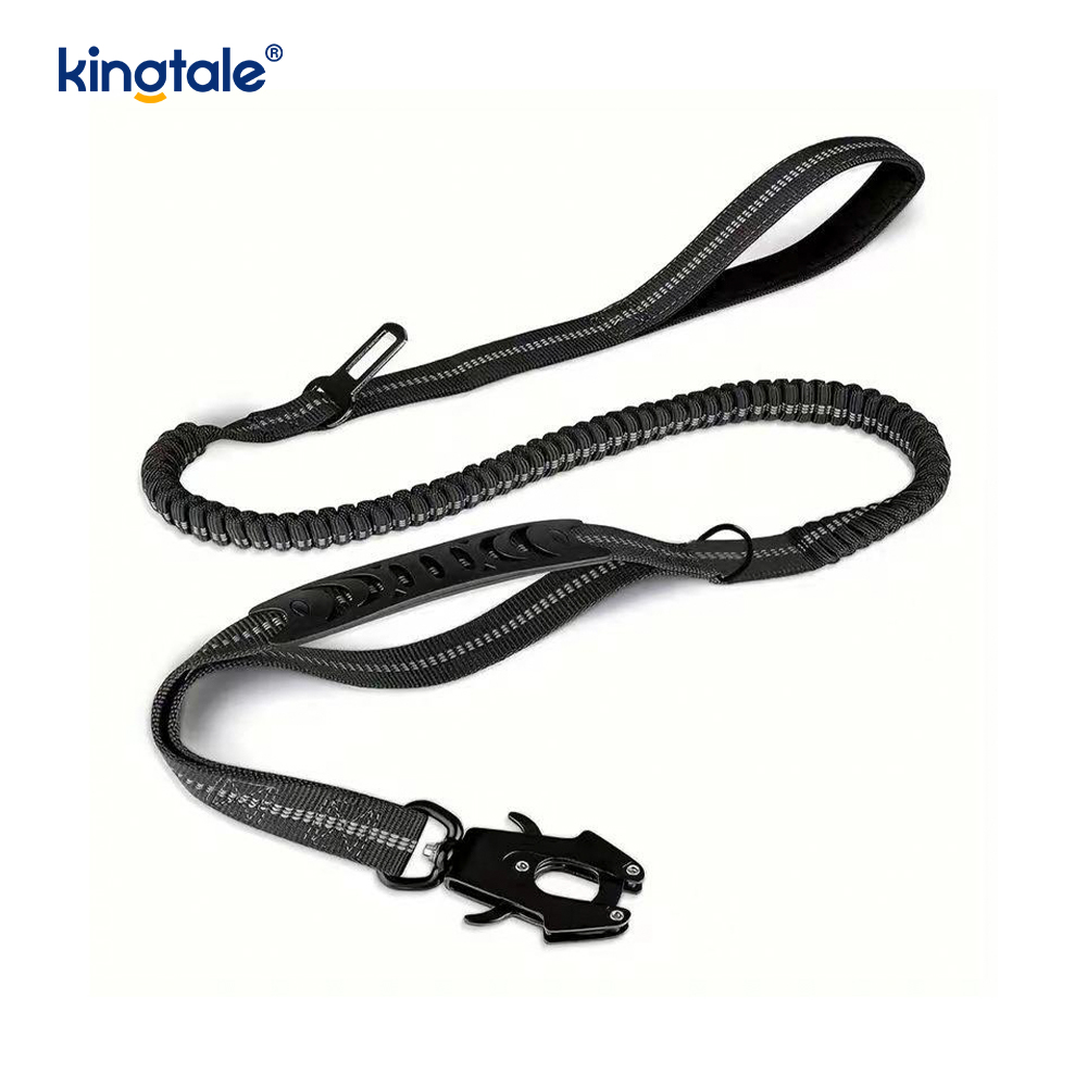 Reflektierende Nylon-Sicherheitsleine, elastischer Puffer, fester Hunde-Autositz