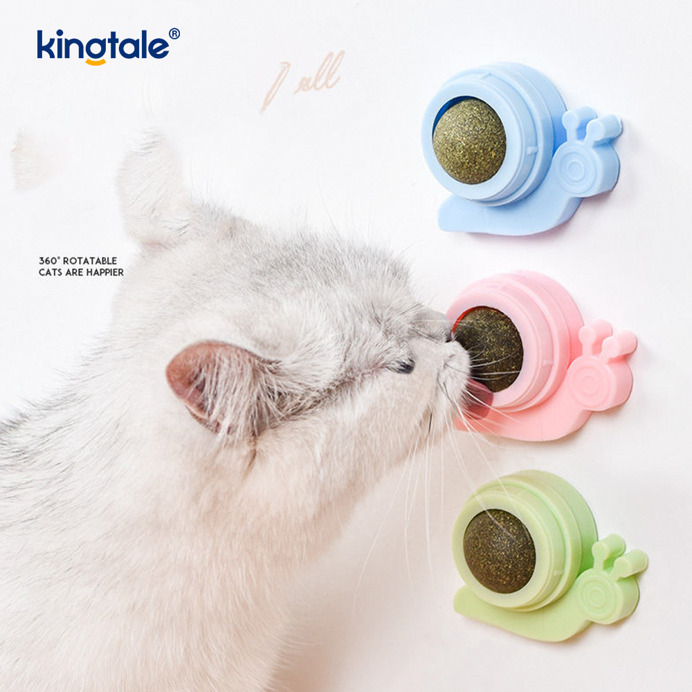 Schneckenrotierender Katzenminze-Ball, Molaren, Zahnreinigung, Leckerli-Ball