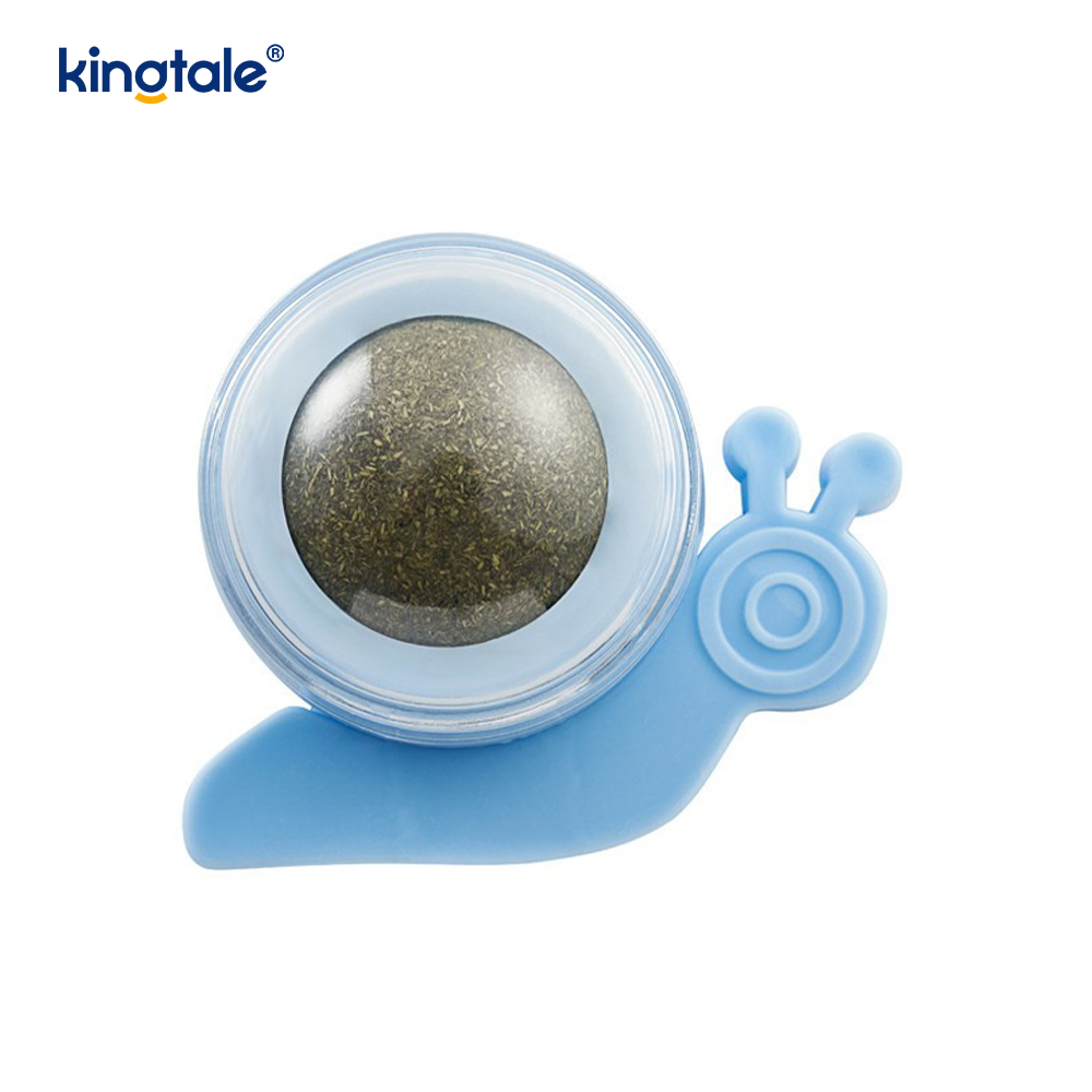 Schneckenrotierender Katzenminze-Ball, Molaren, Zahnreinigung, Leckerli-Ball