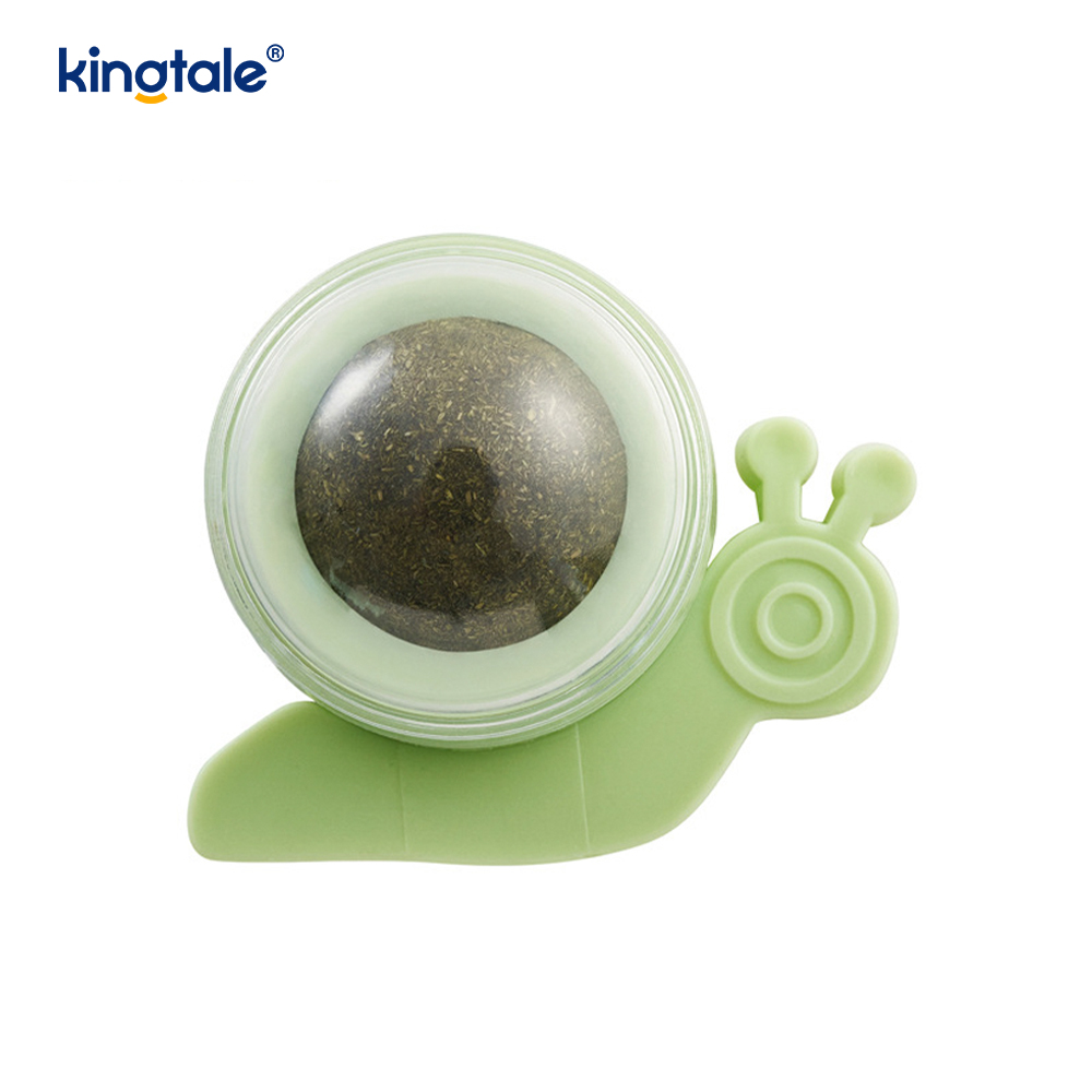 Schneckenrotierender Katzenminze-Ball, Molaren, Zahnreinigung, Leckerli-Ball