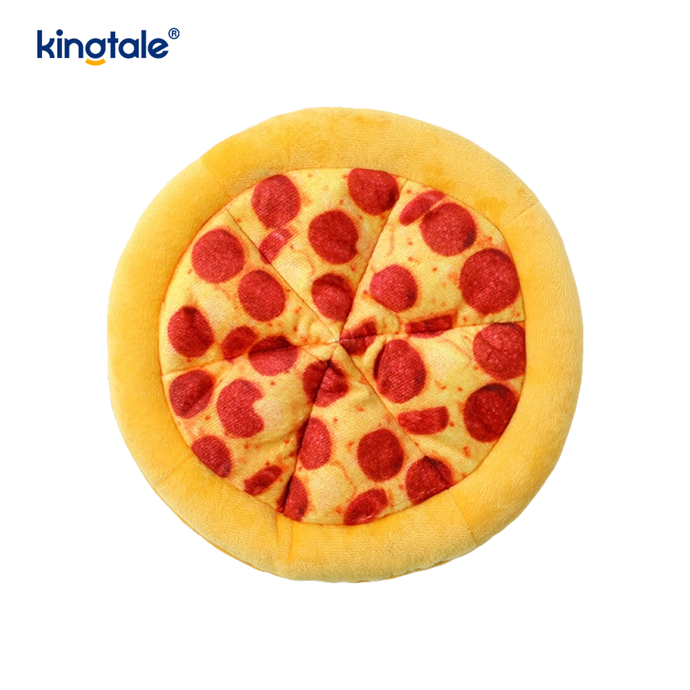 Lustiges, quietschendes Kauspielzeug für Haustiere – Pizza und Donut