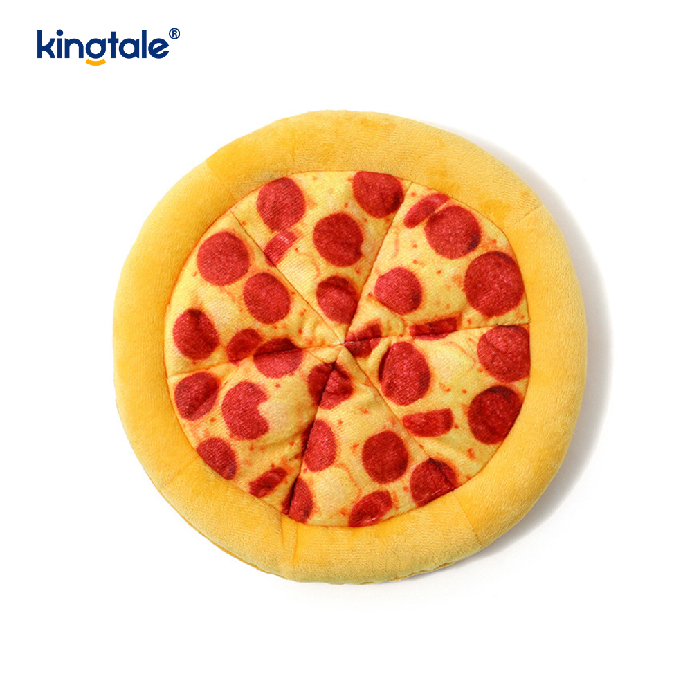 Lustiges, quietschendes Kauspielzeug für Haustiere – Pizza und Donut