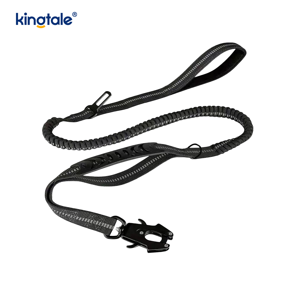 Reflektierende Nylon-Sicherheitsleine, elastischer Puffer, fester Hunde-Autositz