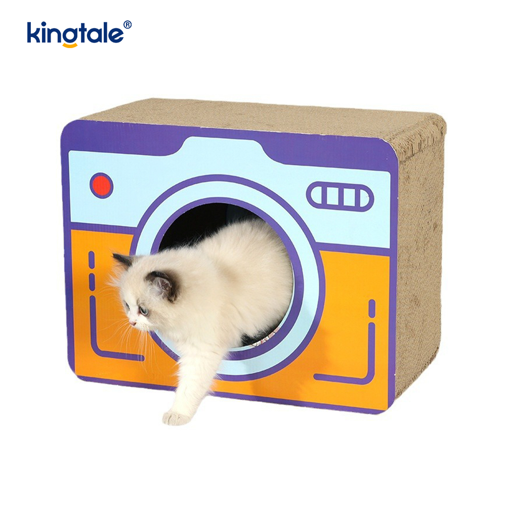 Katzenkratzspielzeug aus Wellpappe für den Innenbereich mit Katzenminze
