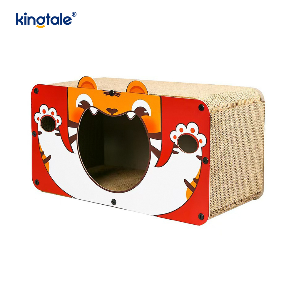Katzenkratzspielzeug aus Wellpappe für den Innenbereich mit Katzenminze