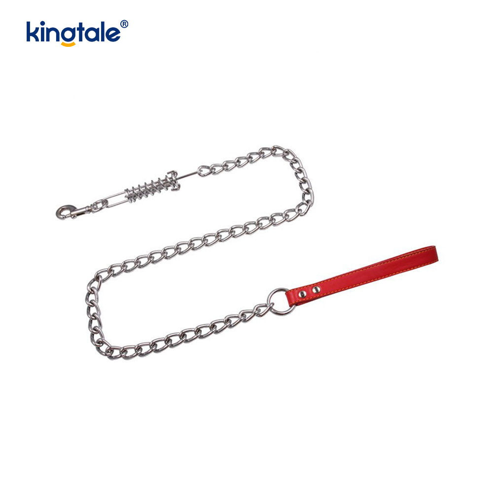 Hundekette aus Metall, verchromt, Hundezubehör, Ketten, Metallleine